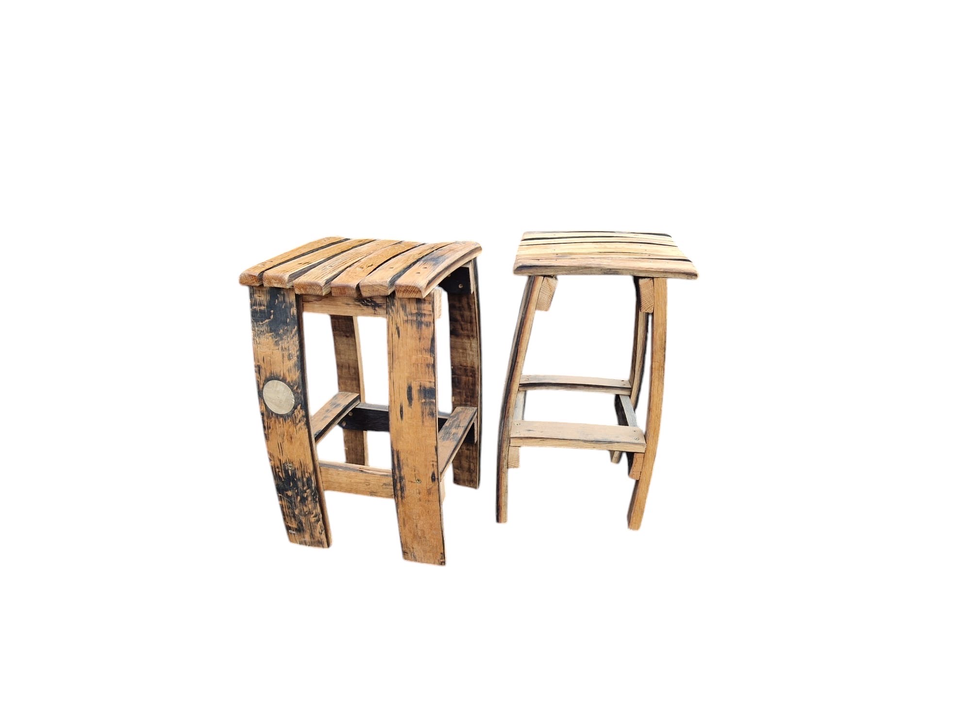 Mini Whiskey Barrel Stool & Coffee Table 