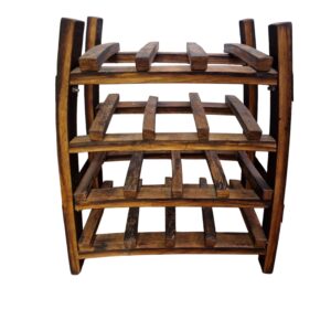 Oak Whiskey Barrel Wine Rack​