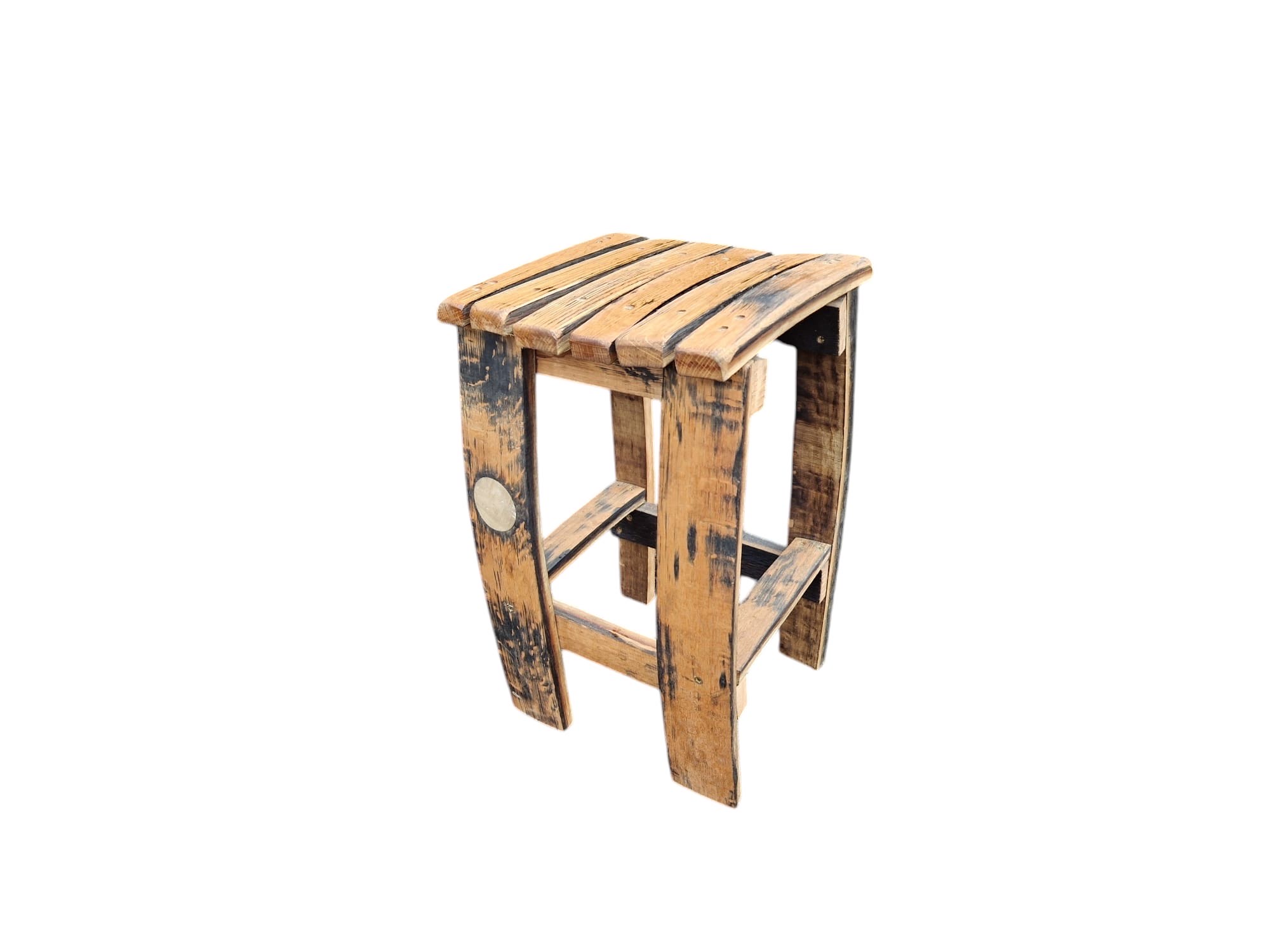 Mini Whiskey Barrel Stool & Coffee Table - Image 2
