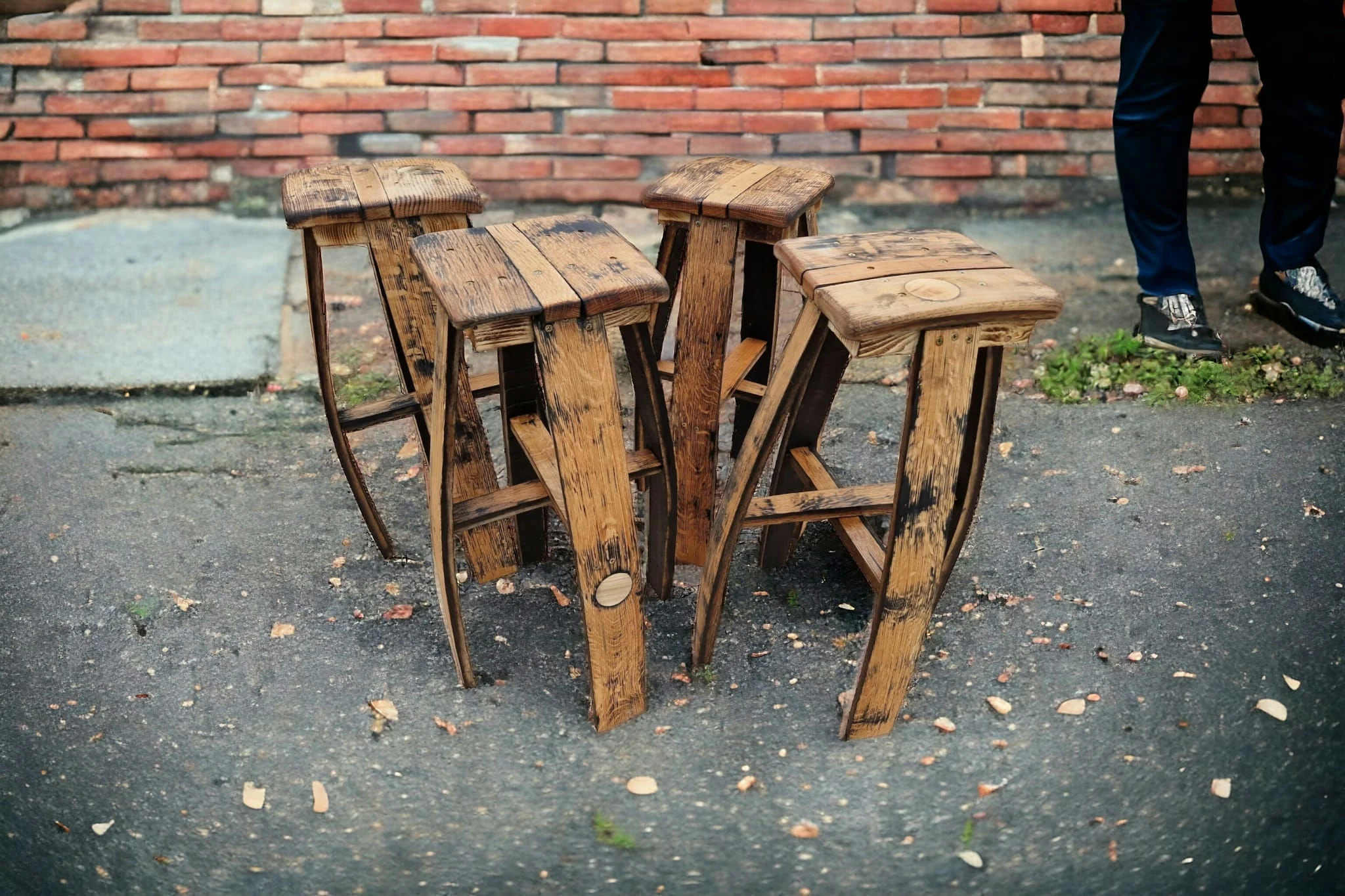 Whiskey Barrel Bar Stool