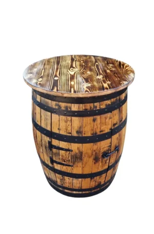 whiskey barrel table