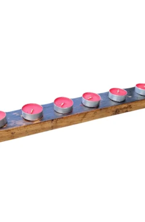 whiskey barrel candle holder