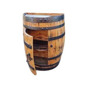 Single Whiskey Barrel Cabinets