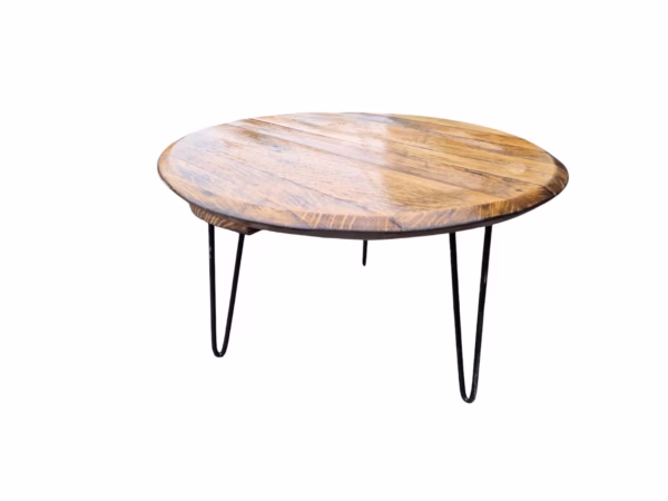 Reclaimed Whiskey Barrel Coffee Table