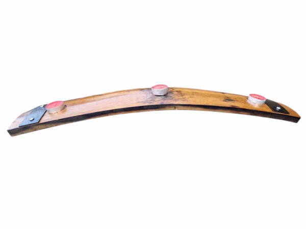 whiskey barrel stave candle holder