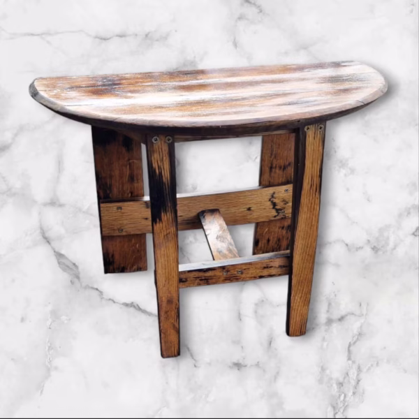 Reclaimed Half Moon Coffee Table - Image 4