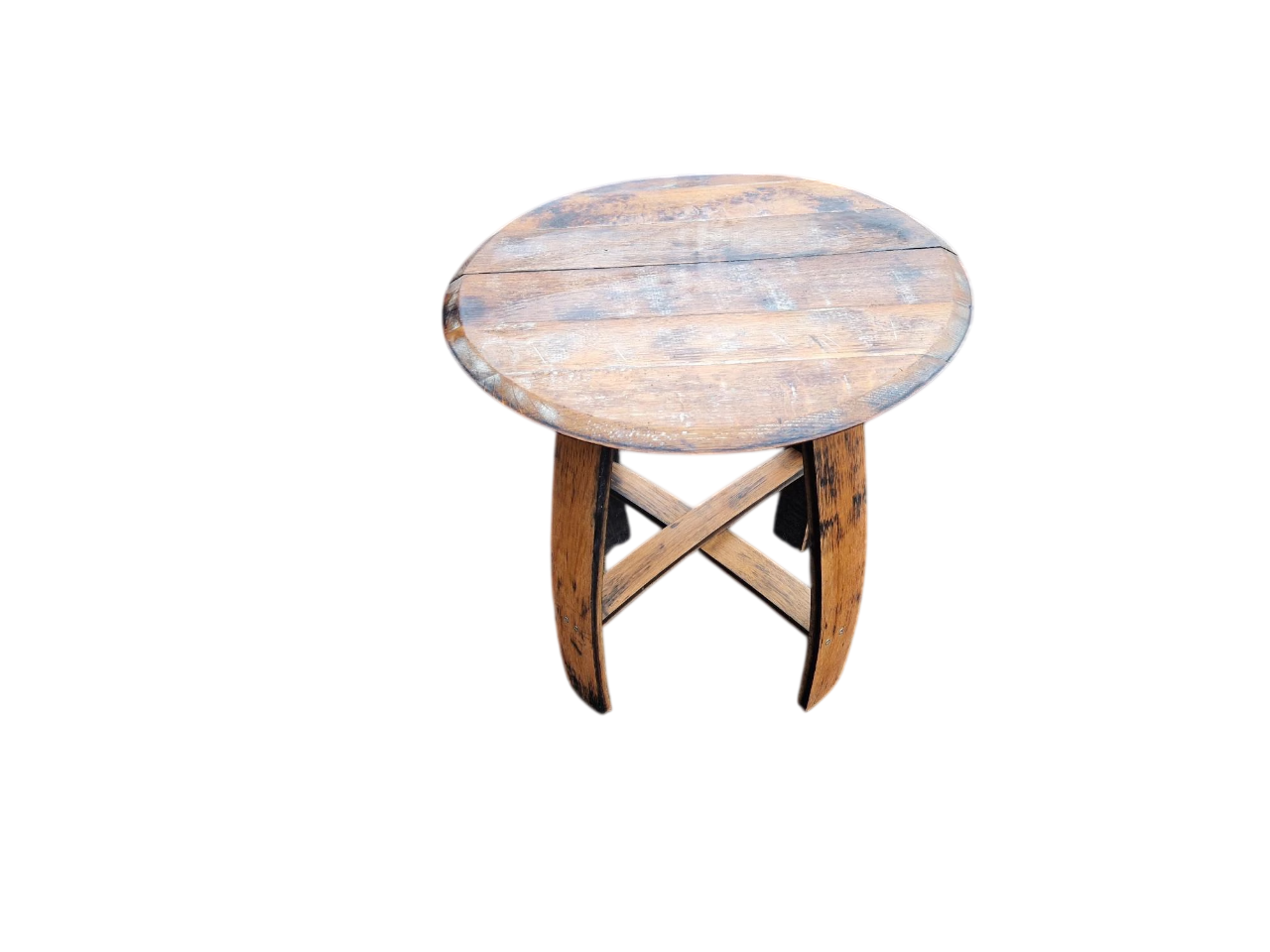 oak barrel armchair duo