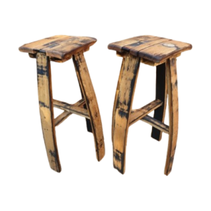 Whiskey Barrel Bar Stools