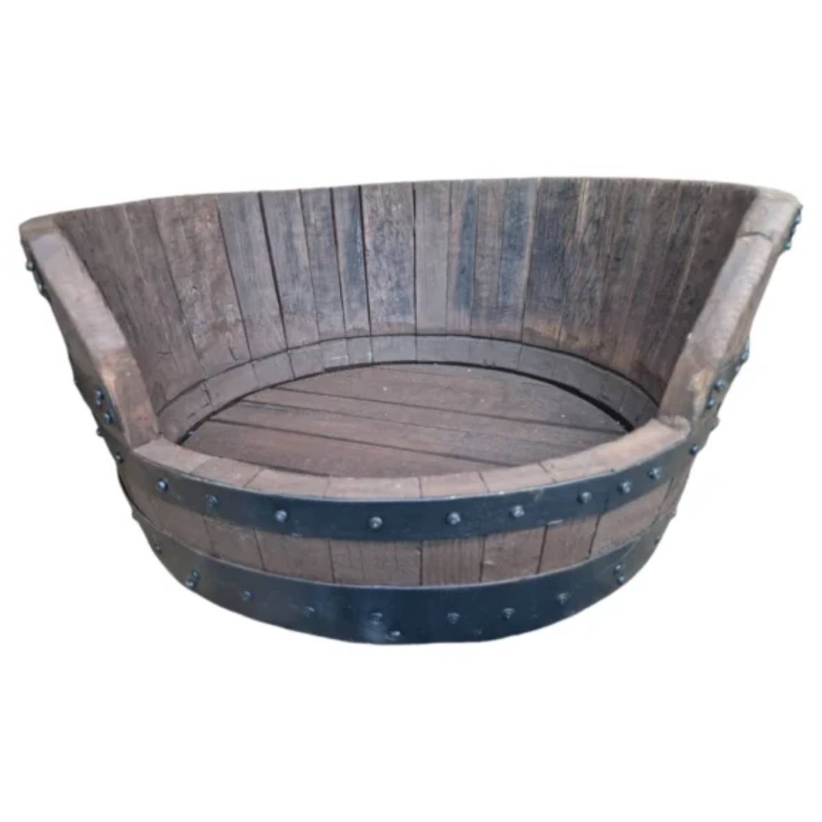 Whiskey Barrel Dog Bed