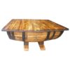 whiskey barrel coffee table