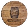 engraved barrel lid table