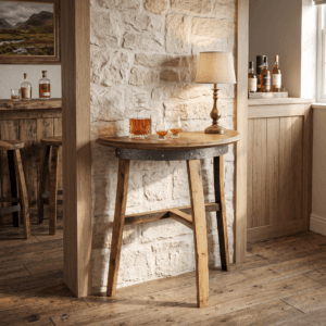 Whiskey Barrel Console Table – hero view