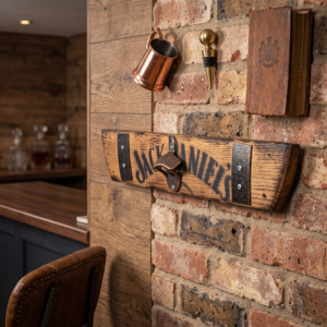 Handcrafted Barrel Stave Bottle Opener – hero view