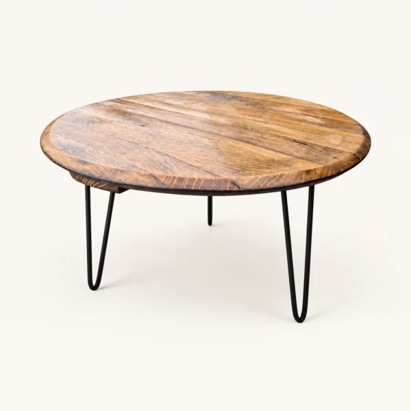 Reclaimed Whiskey Barrel Coffee Table