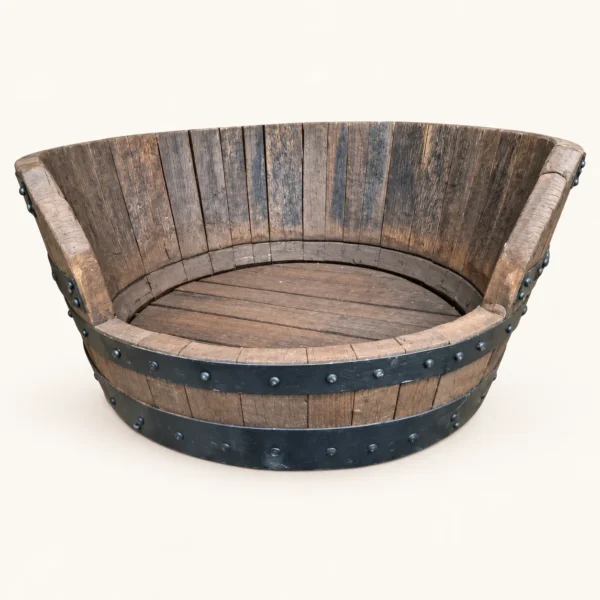 Whiskey Barrel Dog Bed