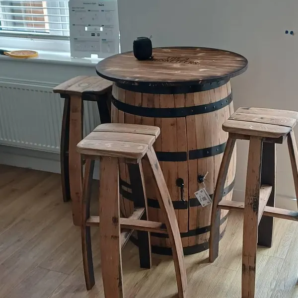 Michael’s cabinet and stools